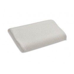 Guanciale cuscino FLEXILAN natural ortopedico sagomato a doppia onda sfoderabile 100% lattice naturale dimensioni 46x71 cm cf 1 pz