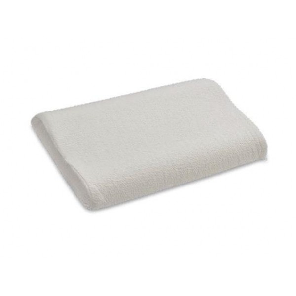 Guanciale cuscino FLEXILAN natural ortopedico sagomato a doppia onda sfoderabile 100% lattice naturale dimensioni 46x71 cm cf 1 pz