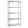 Scaffale in acciaio cromato componibile Archimede Indoor IGO-SRG3X359090