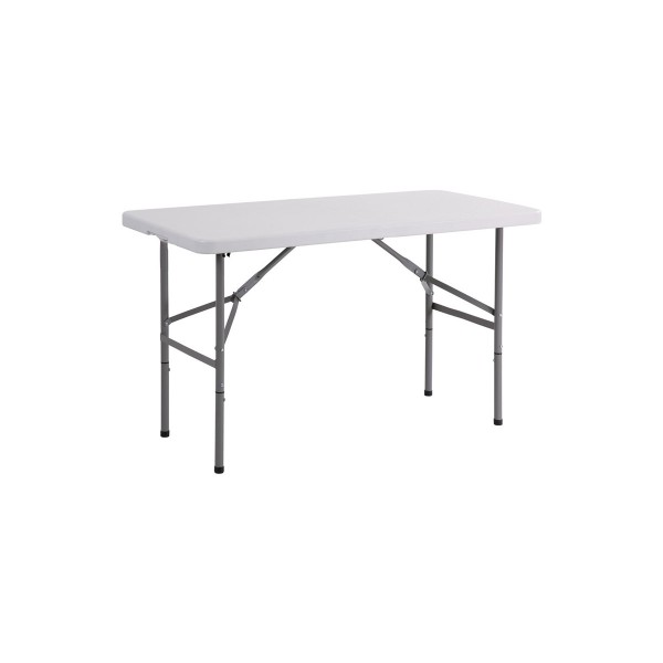 Tavolo Rettangolare con Piano e Gambe Pieghevoli mm 1220x610 IGO-SGRCZ122F