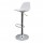 Sgabello Paperflow Bobba bar PPL bianco acciaio cromato 39x42x83/104cm nero IGO-OD/K700520