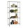 Scaffale in acciaio cromato componibile Archimede Indoor IGO-SRG4X451216