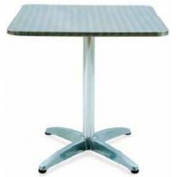 Tavolo in acciaio e alluminio quadrato da Bar IGO-SG40390D
