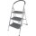 Scala ufficio cromata in acciaio 3 gradini IGO-SG2062GS