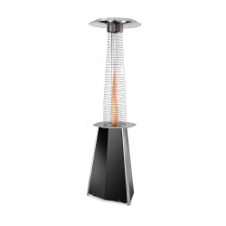 Stufa da esterni Solflame nera a fungo IGO-SBS/SO3002