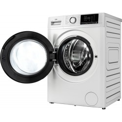 Lavatrice - BEKO B100 8Kg - classe energetica A - inverter 1200 giri, display XL, oblò nero, vapore, misure  60x52x84,5 h cm - W-BMX8126DB