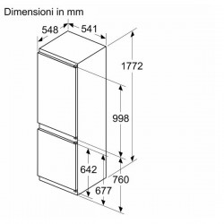 Frigorifero combinato BOSCH KIN86NSF0 177,5 cm/h A++ IGO-ESP/KIN86NSF0