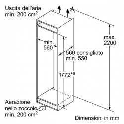 Frigorifero combinato BOSCH KIN86NSF0 177,5 cm/h A++ IGO-ESP/KIN86NSF0