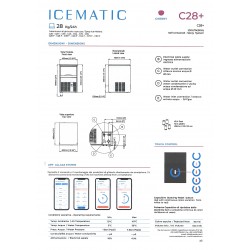Fabbricatori di ghiaccio a spruzzo ICEMATIC C28 IGO-ICM/C28+