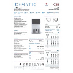 Fabbricatori di ghiaccio a spruzzo ICEMATIC C28 IGO-ICM/C38
