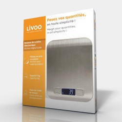 Bilancia da cucina digitale acciaio inox IGOLV-MEN376