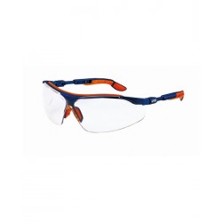 Occhiale - ROSSINI - I-VO 9160-265 - DPI - in policarbonato - protezione UV - CE - EN 166:2001 - EN 170:2002 - classe ottica I colore blu-arancione cf 1 pz