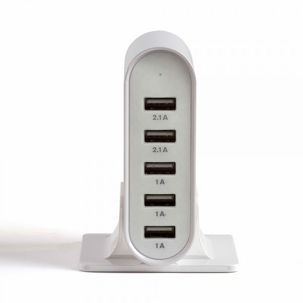 Stazione di ricarica USB LVO-TEA218 a 5 porte USB personalizzabile