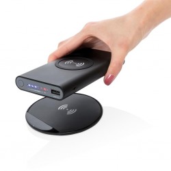 Set ricarica wireless nero XND-P324611 personalizzabile