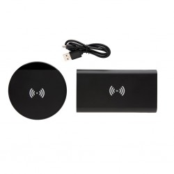 Set ricarica wireless nero XND-P324611 personalizzabile