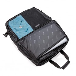 Borsa RFID SWISS PEAK con apertura a valigia XND-P762271 nera personalizzabile