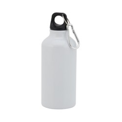 Borraccia MENTO AST-3384 in alluminio 400 ml tappo nero con moschettone vari colori personalizzabile