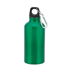 Borraccia MENTO AST-3384 in alluminio 400 ml tappo nero con moschettone vari colori personalizzabile