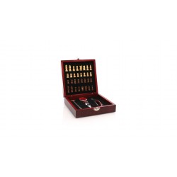 Set vino Chess AST9647 scacchiera con 4 accessori 