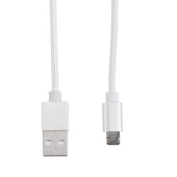 Cavo LVO-TEA170N 2 in 1 per USB Micro USB e il connettore Lightning 1 mt schermato alta qualità personalizzabile bianco