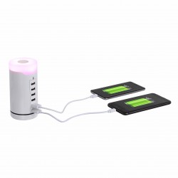 Stazione di ricarica USB LVO-TEA186 a 6 porte USB con luce Led variabile