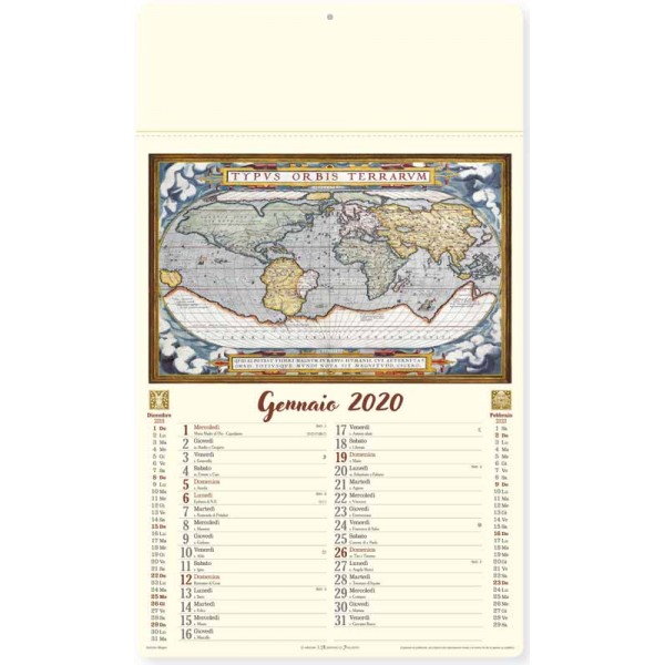 Calendario Almanacco Italiano PEL10122 Mappe Antiche personalizzabile