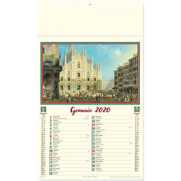 Calendario Almanacco Italiano Italia Antica PEL-11081 personalizzabile
