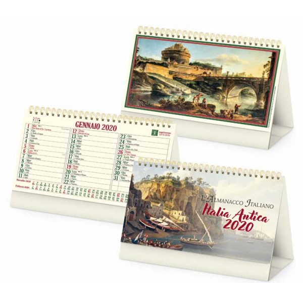 Calendario da tavolo PEL-11082 Almanacco Italiano Italia Antica