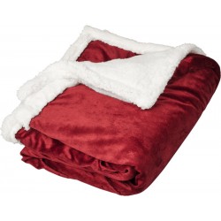 Coperta plaid in Sherpa E Co PFC-11293403 rossa