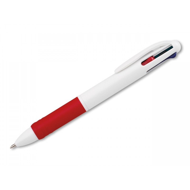 Penna multifunzione plastica Octus RED-12422 4 colori personalizzabile