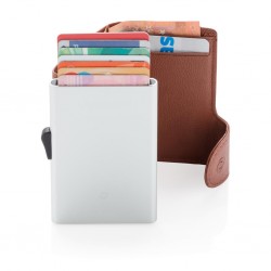 Porta carte credito e portafoglio C-Secure RFID XND-P850519 marrone