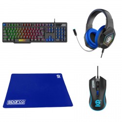 Kit gaming 4in1 RACE DAY [SPARCO COLLECTION] IGO-ESPSPGAMEKIT