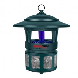 Zanzariera CFG Zanza Trap verde con lampada di scorta protegge fino a 400mq assorbimento: 15 Watt misure 290hx255mm incluso 3 metri di cavo elettrico per uso esterno e 1 lampada UV di ricambio