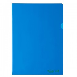 Cartelline FAVORIT Green a L PE Bio-Based liscio superior colore blu formato 22x30 cm cf 25 pz