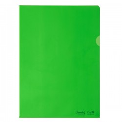 Cartelline FAVORIT Green a L PE Bio-Based liscio superior colore verde formato 22x30 cm cf 25 pz