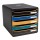 Cassettiera EXACOMPTA Big Box Plus NeoDeco multicolore a 5 cassetti in plastica riciclata ultra rigida dimensioni 34,7x27,8x26,7 cm cf 1 pz