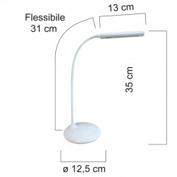 Lampada regolabile UNILUX a Led Nelly 7.8 W IGO-OD400124483