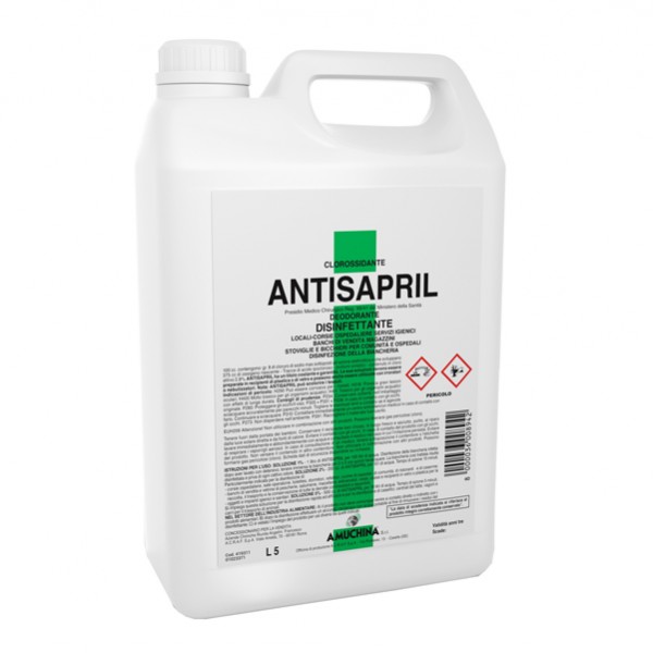 Antisapril AMUCHINA Professional disinfettante battericida 5Lit. PMC per corsie ospedaliere IGO-OD419311