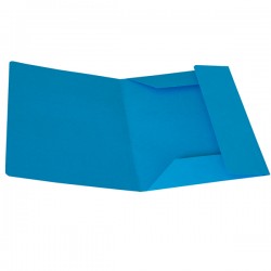 Cartelline 3 lembi cartoncino Bristol 200 gr 25x34,5cm azzurro Cartotecnica del Garda conf. 25 pezzi IGO-OD48048