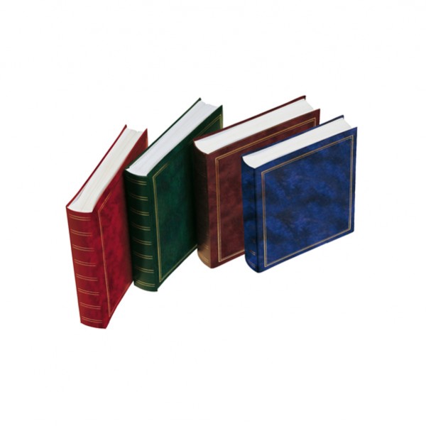 Album portafoto Lebez in vinile marrone 30x33cm 50fg fogli in cartoncino con velina IGO-OD/55638