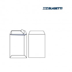 Buste a sacco BLASETTI Monodex bianca con lembo non gommato con strip adesivo formato 36,5x44cm 100 gr/mq cf 500 pz IGO-OD/56815
