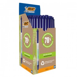 Penna a sfera a scatto con cappuccio ECOlutions blu Bic cf. 50 pz IGO-OD/61309