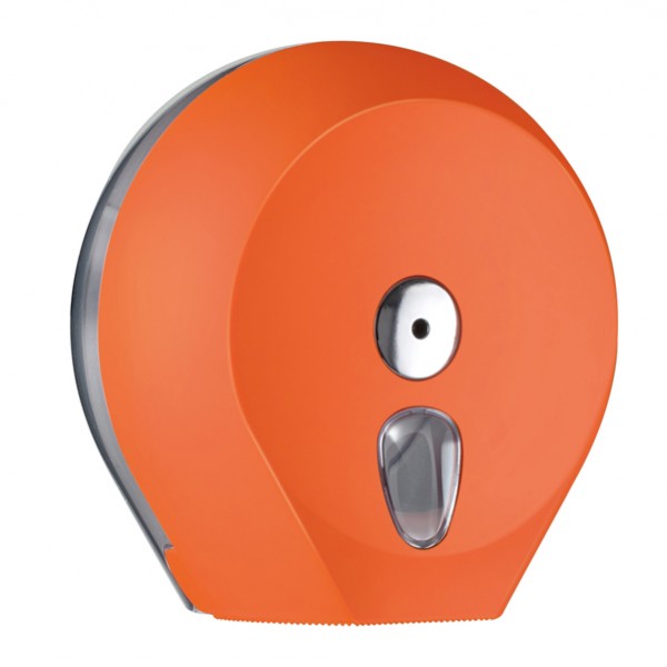 Dispenser Soft Touch di carta igienica in rotolo Mini Jumbo plastica arancione Mar Plast IGO-ODA75610AR