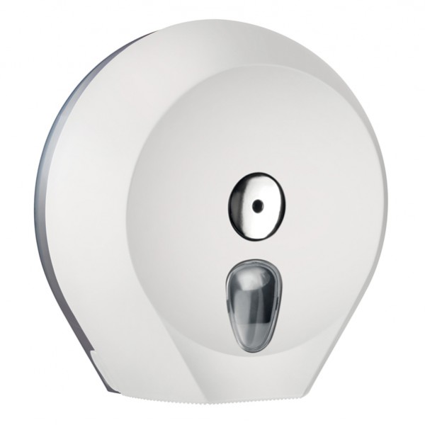 Dispenser Soft Touch di carta igienica in rotolo Mini Jumbo plastica bianco Mar Plast IGO-ODA75610BI