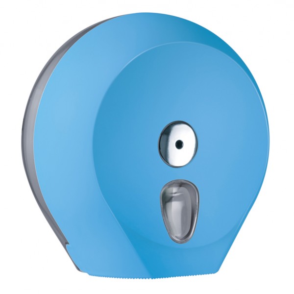 Dispenser Soft Touch di carta igienica in rotolo Mini Jumbo plastica azzurro Mar Plast IGO-ODA75610AZ