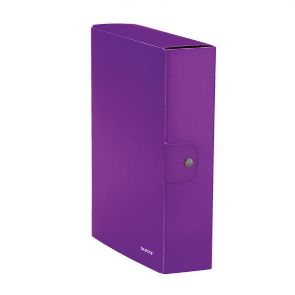 Scatola progetto LEITZ WOW dorso 8cm 25x35cm viola cod. 74613