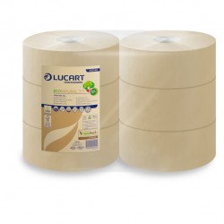 Carta igienica LUCART Maxi Jumbo Eco Natural avana 300 mt 811 strappi cf 6 rotoli