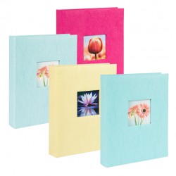 Album portafoto Lebez personalizzabile assortiti 24x31cm 30fg fogli in cartoncino con velina IGO-OD/82348 