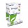 Lenzuolino medico LUCART Eco 80 bianco carta riciclata 2 veli micro goffrato diametro 14 cm misura altezza strappo 59cm lunghezza rotolo 80mt lunghezza strappo 37 cm strappi 216 cf 6 pz 