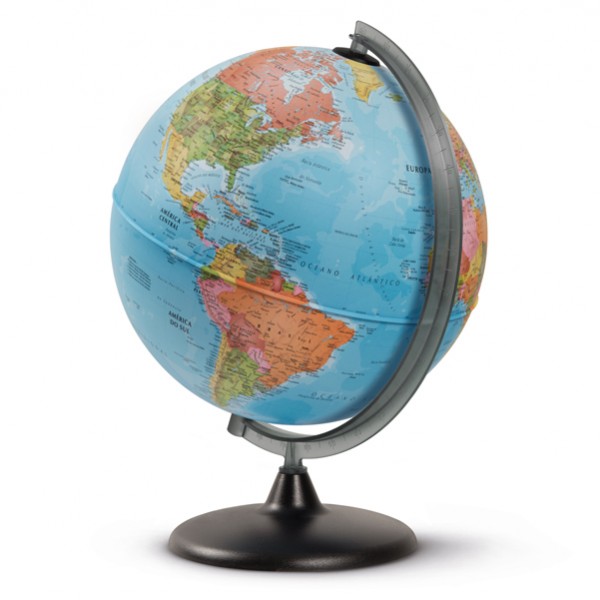 Globo geografico non Illuminato diametro 30cm altezza 42cm Tecnodidattica IGO-OD/0330COPOIT0NF04B